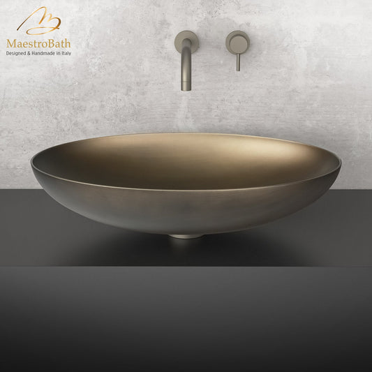 Saturn Oval Bronze Vessel Sink